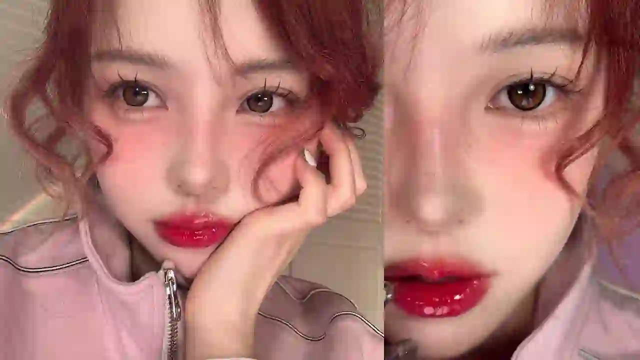 Let's become a human strawberry🍓Strawberry Makeup