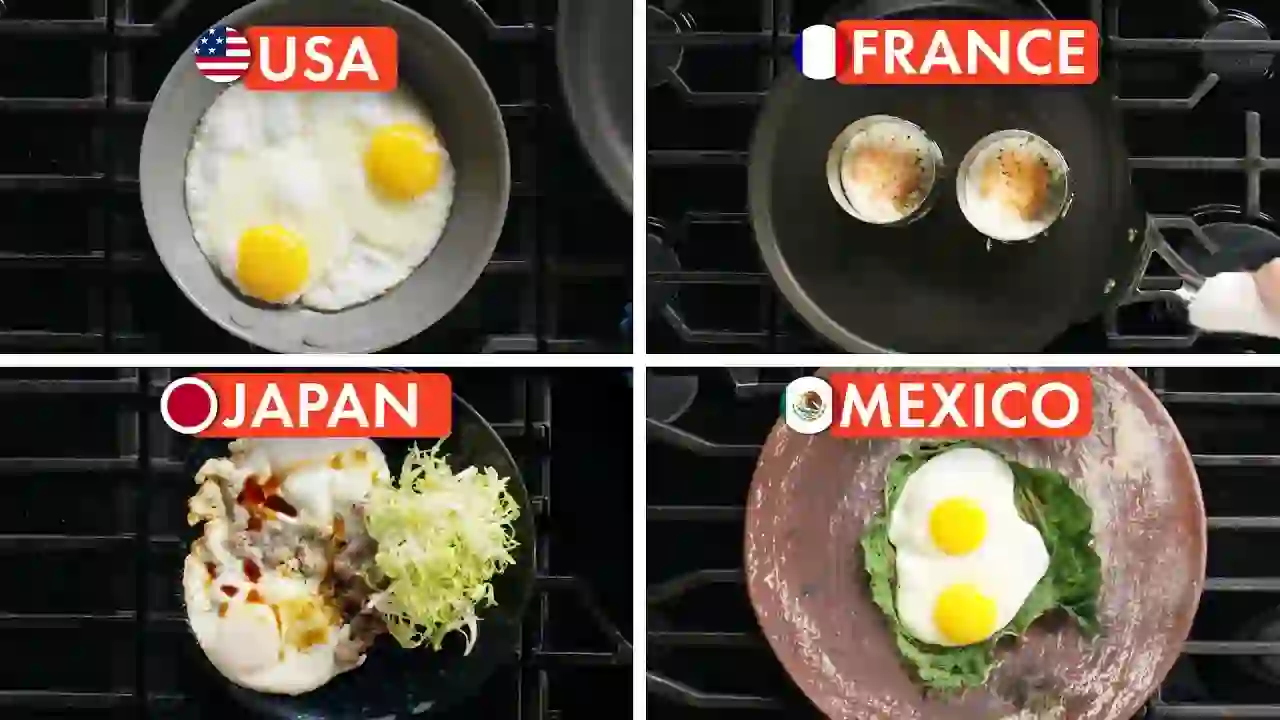 10 Chefs From 10 Countries Make Fried Eggs | Epicurious